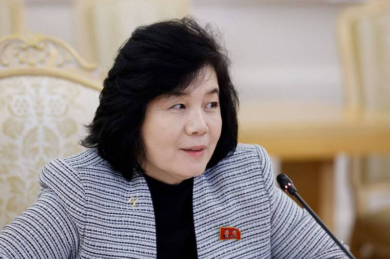 北韩外交部长崔善姬强调北韩拥核「是遏制最危险、最具敌意国家的最正确选择」。（路透资料照）