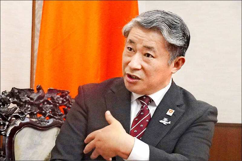 中国驻大阪总领事薛剑。（美联社档案照）