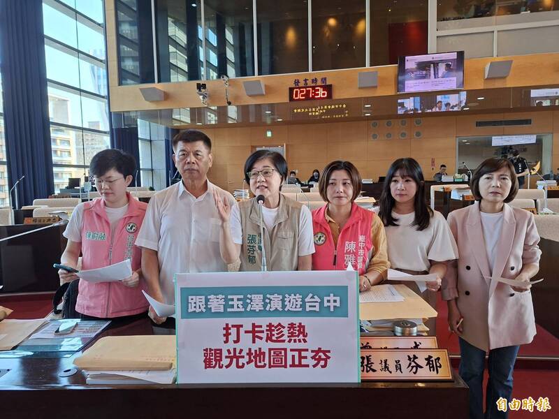 玉澤演台中趴趴走帶動景點  議員要求把握機會提升城市能見度