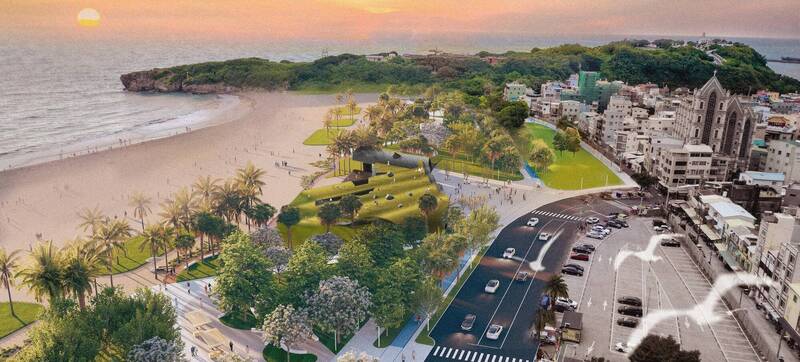 旗津海水浴場建築及環境營造開工 林欽榮：明年12月完工