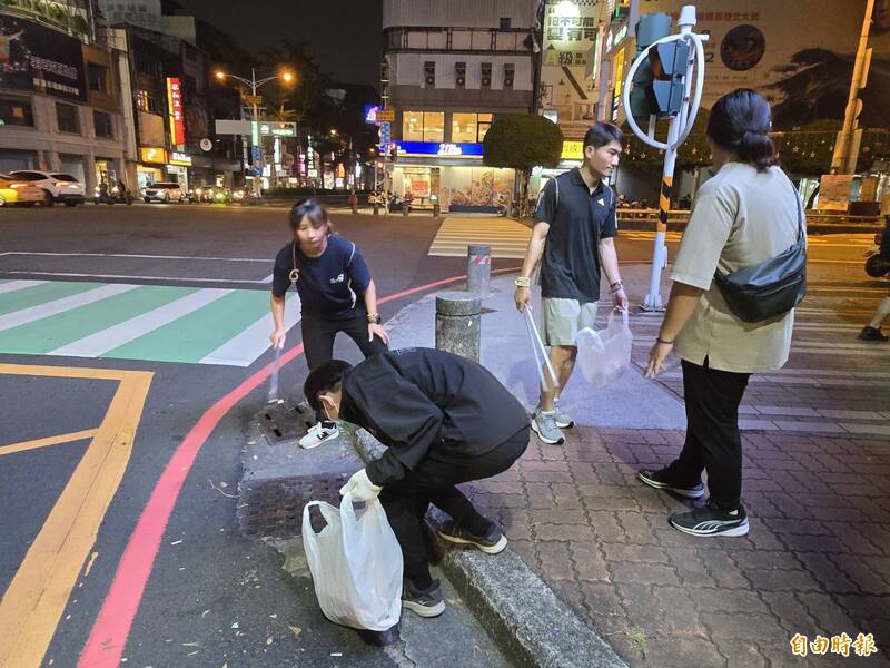 屏東女青年號召撿菸蒂 為環境盡心力累積福報