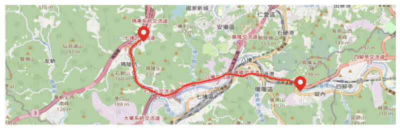 台62線七堵、暖暖段 11/20晚間10點至隔天清晨6點施工交管