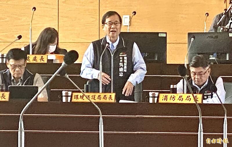 台中市環保局長吳盛忠上任 議會首備詢稱「市長交代廚餘源頭減量」