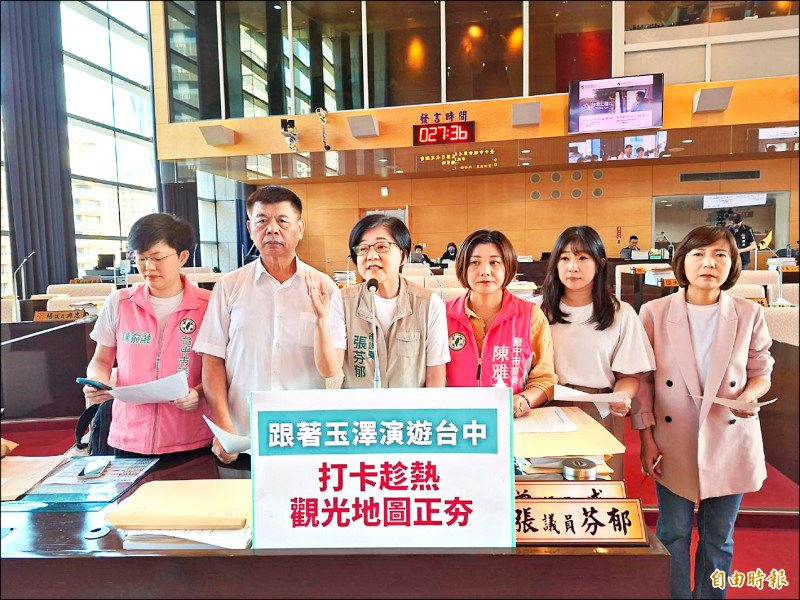 韓星玉澤演台中趴趴走 議員催把握行銷