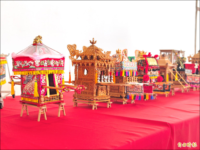 溪湖迎大建醮 微縮廟藝展吸睛