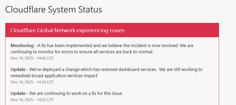 修好了? Cloudflare公告「事件解決」 X平台已可登入