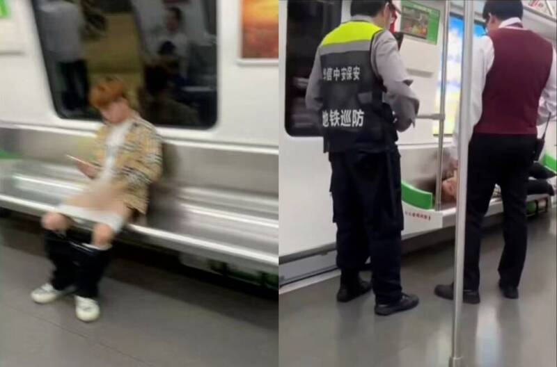 才有西裝男月台拉屎！中國南寧地鐵再傳「牙籤男」當眾打手槍