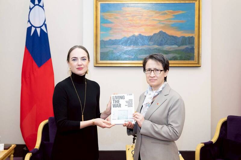 蕭美琴接見諾貝爾和平獎得主 盼民主陣營共同抵抗侵略