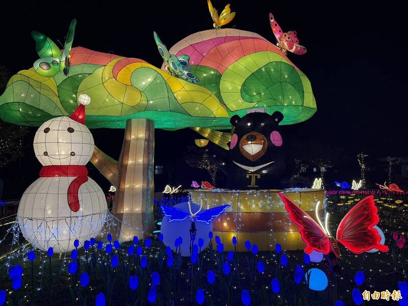 山谷燈光節11/29點亮谷關 「泡湯喔熊」今晚搶先曝光