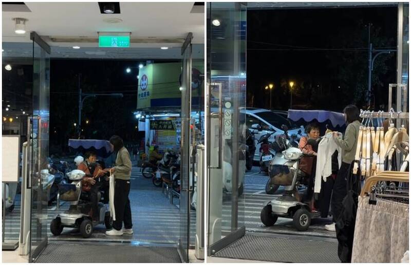 阿嬤行動不便只能在店外看......  NET店員「1舉動」暖爆數百萬人！
