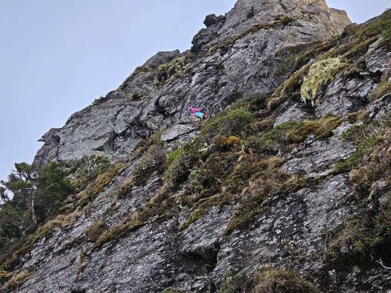 女山友失溫受困3千公尺絕壁，陸空救援平安救山