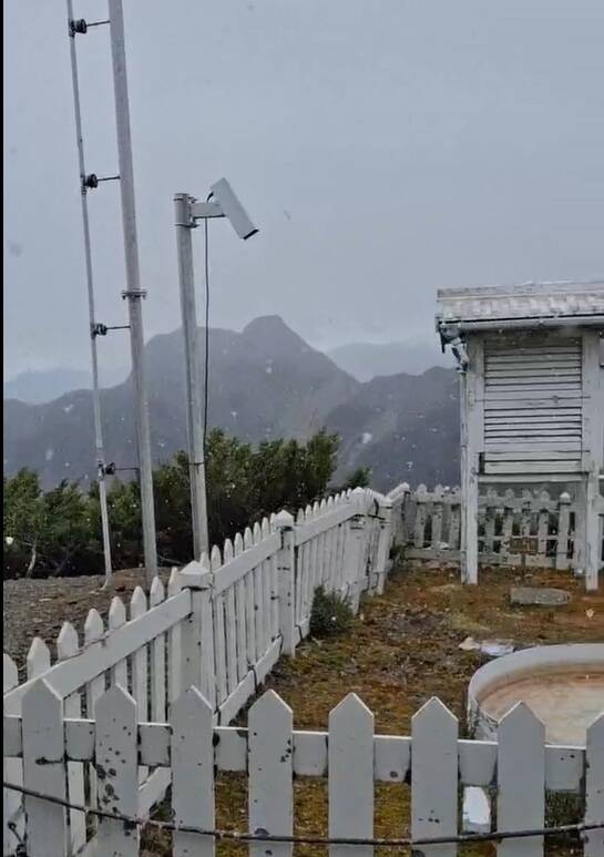 玉山下初雪了！僅下30分鐘「略早於平均日期」