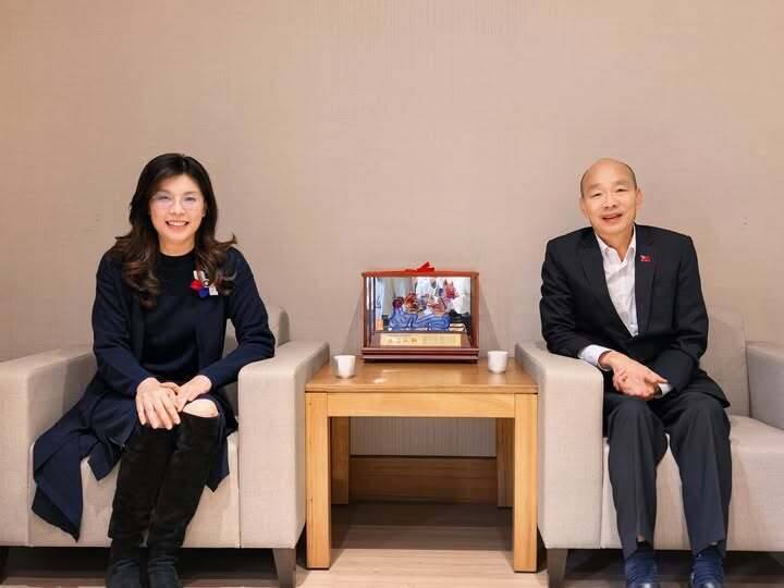 拜會韓國瑜 鄭麗文形容「如沐春風」