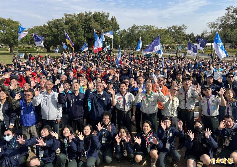 迎接世界羅浮大會重返台灣 童軍齊聚金門為紀念碑重修揭牌