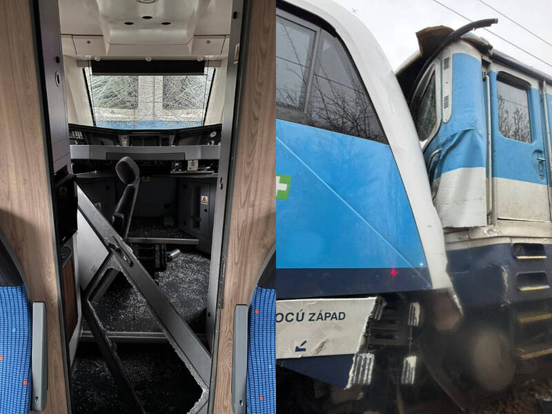 捷克「2火車」對撞！釀57傷交通中斷 車頭擠壓畫面曝光