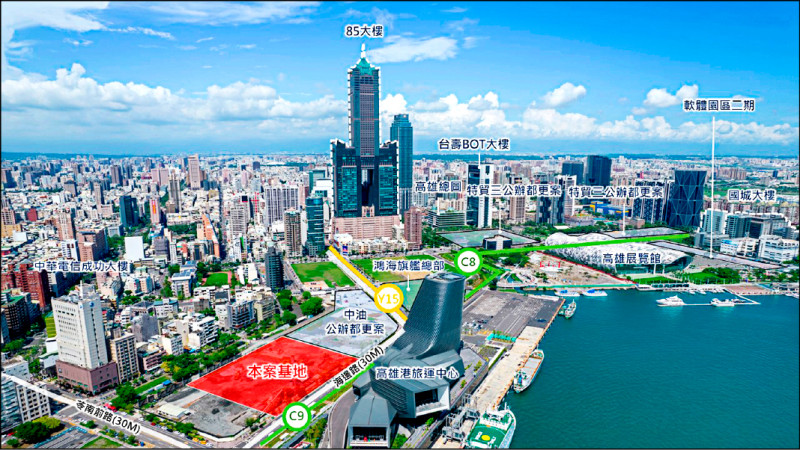 引資87億 高雄港新亞灣開發雙子星大樓