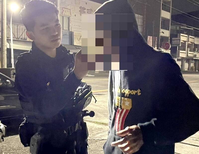 永康警方以唾液快篩，查獲男子涉嫌毒駕，依法偵辦。（民眾提供）