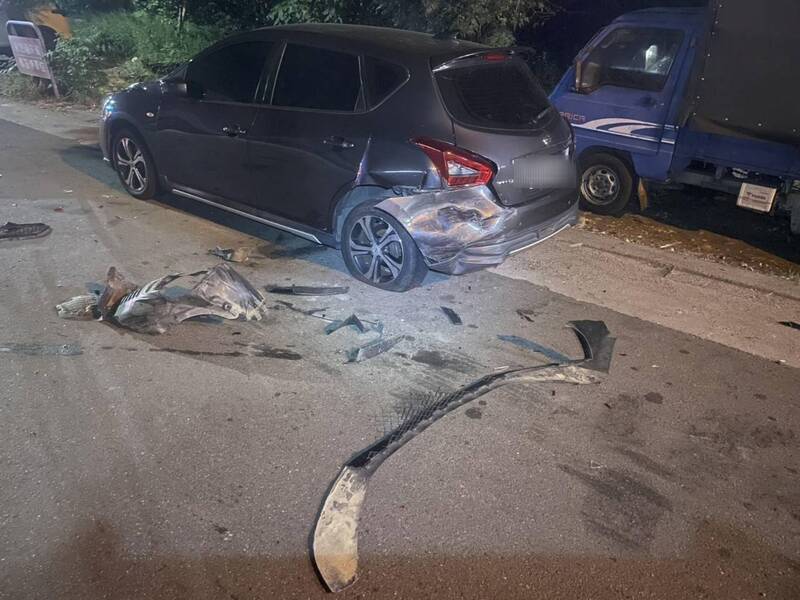 有詭！台中BMW撞車變「獨眼龍」落跑 4面假車牌現形車主慘了