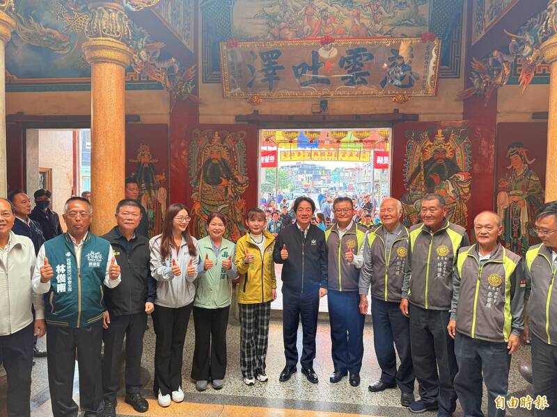 賴清德總統雲林參拜  喊「不同黨沒關係同國最要緊」籲各界團結一致對外