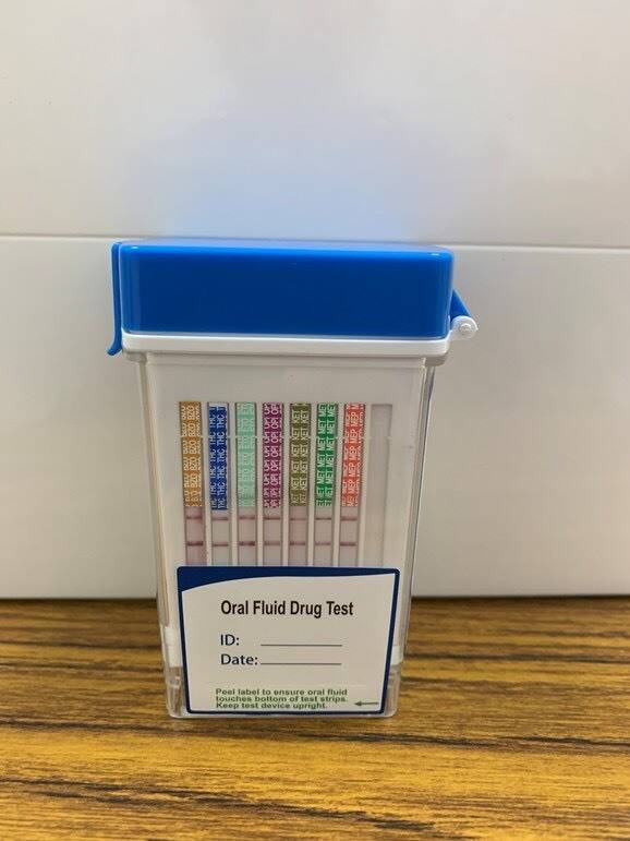 毒品唾液快筛试剂。（警方提供）