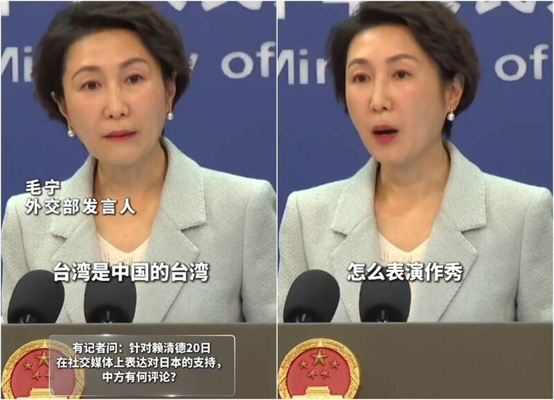 賴清德享用日本水產品 毛寧回「台灣是中國領土」遭網酸爆