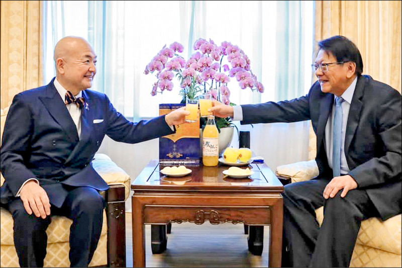 台美日反對中國恫嚇 谷立言、片山和之、潘孟安舉杯敬友誼