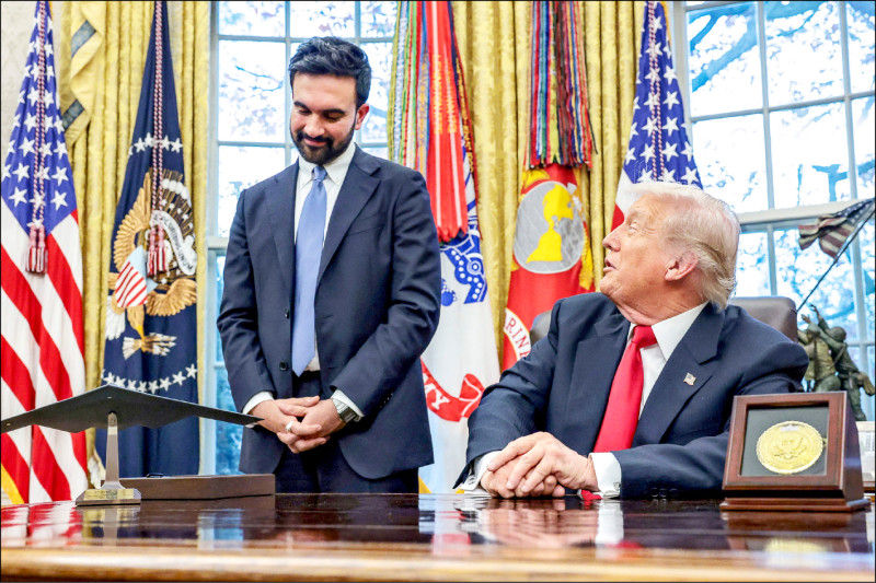 隔空互嗆數月 川普、曼達尼相見歡