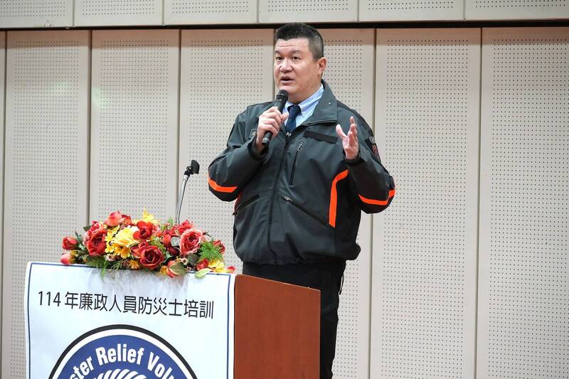 首次廉政人員防災士專班開訓 馬士元：結合專業成為防災推廣領頭力量