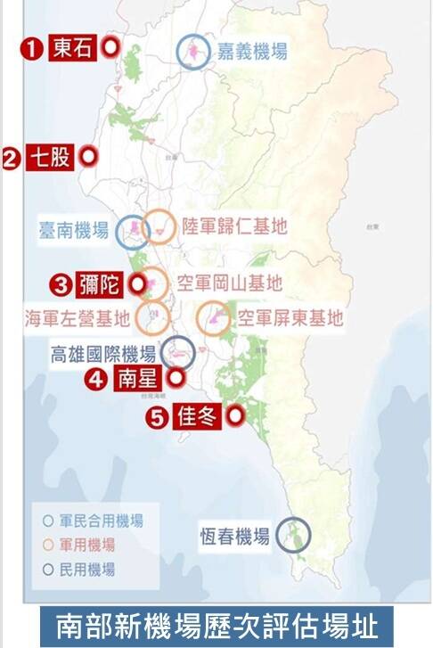 南部新國際機場34年評估12次 交通部：陸域已無適合場址及空域