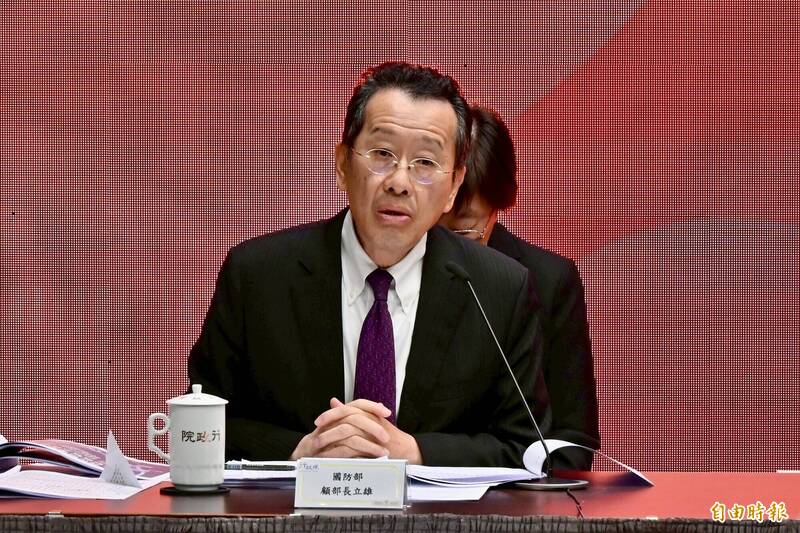 政院通過1.25兆國防特別條例草案 顧立雄證實：與美方完成初步協調