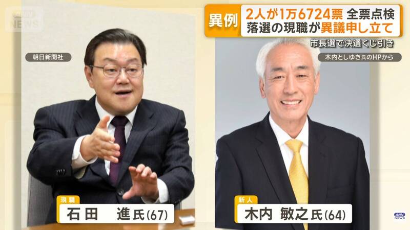 機率500分之1！驗票仍同票 日本即將誕生「抽籤市長」
