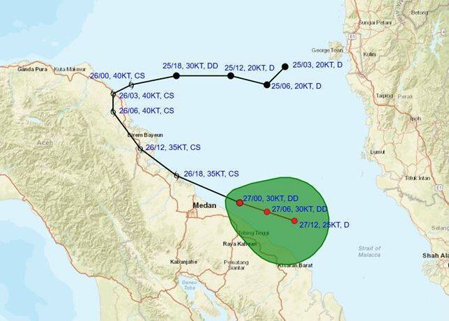 東南亞嚴重洪災元凶 麻六甲海峽史上首個熱帶風暴「Senyar」生成