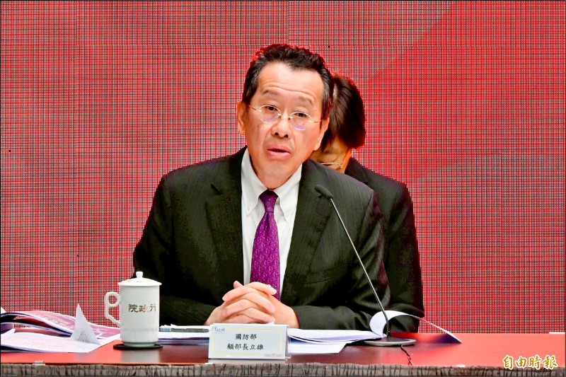 政院通過1.25兆防衛特別條例草案 顧立雄：與美方完成初步協調