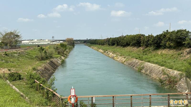 烏山頭水庫導水路。（記者楊金城攝）