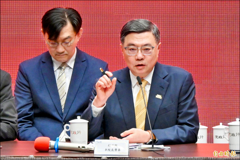 政院通過1.25兆軍購特別條例草案 卓揆籲在野支持：沒有國哪有黨