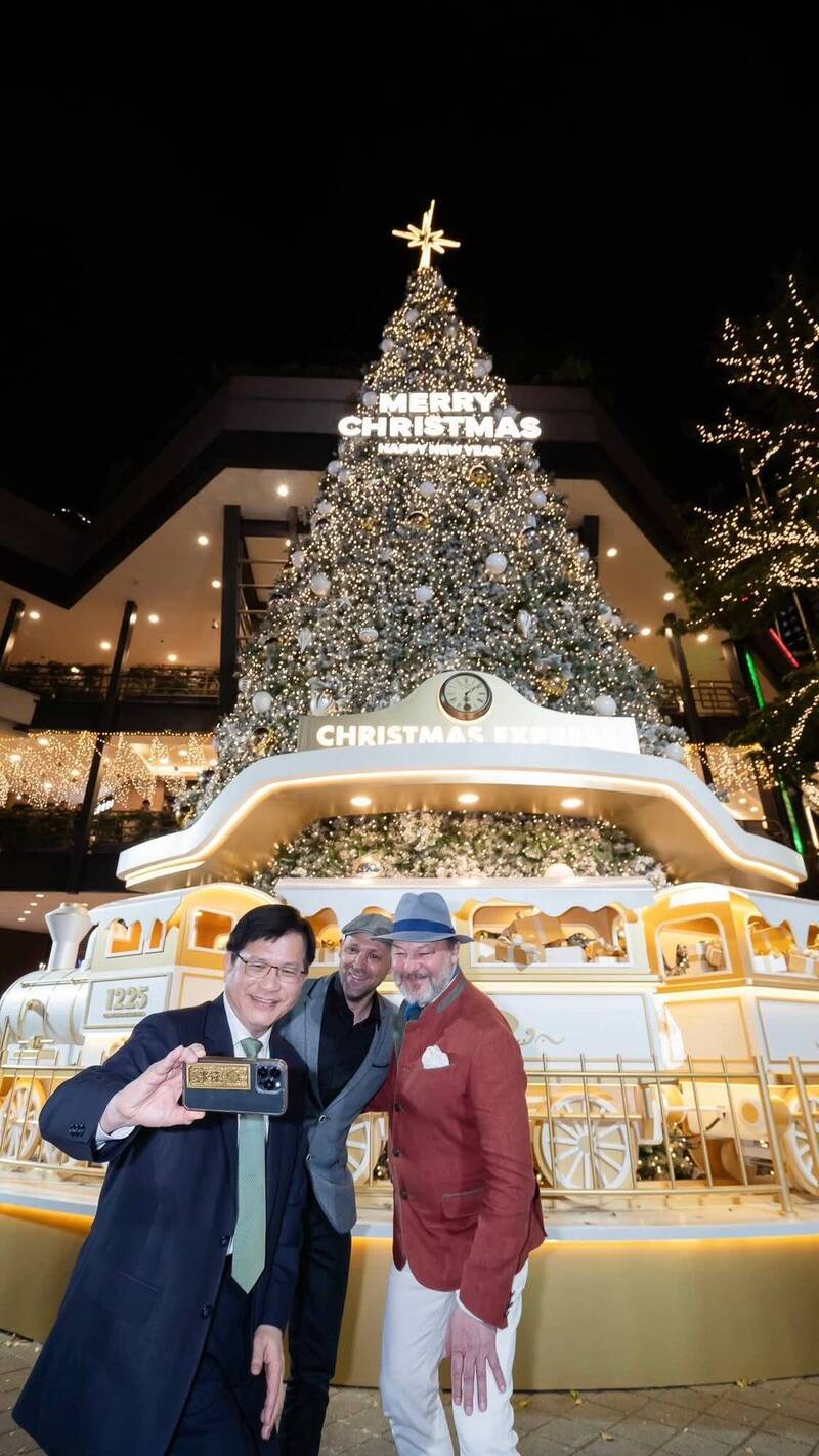 提前感受耶誕氣氛!林佳龍出席「台北歐洲冬季嘉年華」與歐友人共迎佳節