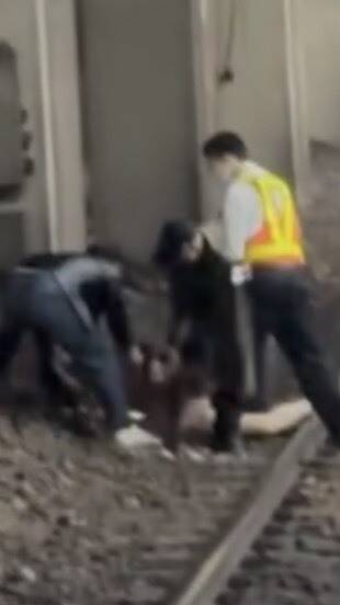 列車將進站!北車驚傳女子落軌 及時救起虛驚一場