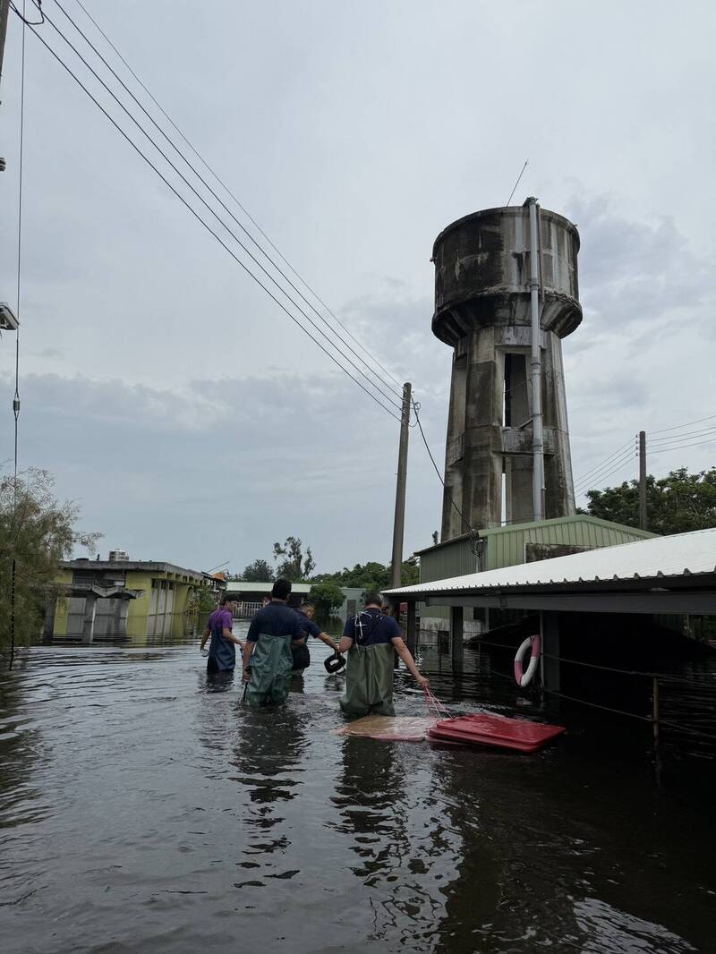 丹娜絲風災「百頭豬載浮載沉」 嘉義獸醫捨命涉水救援