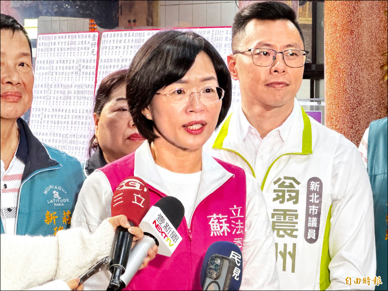 《選戰提前升溫》與黨籍議員拜廟 蘇巧慧：拚議會過半