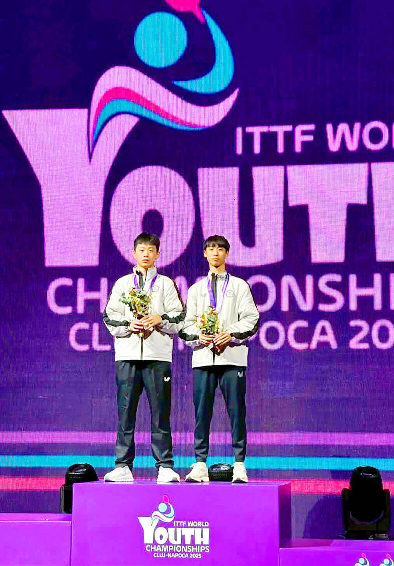 《TAIPEI TIMES》 Taiwanese teens bag table tennis gold in Romania
