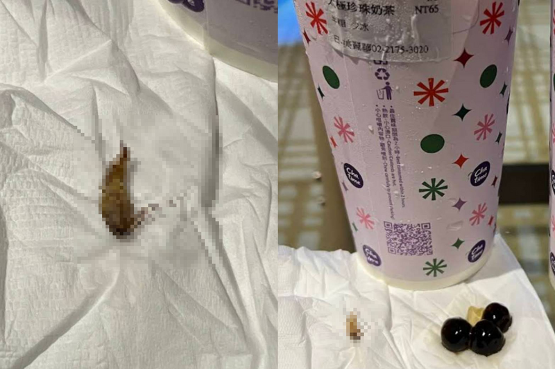 噁!他珍奶喝到一半「吸出整隻蟑螂」 台北日出茶太緊急消毒
