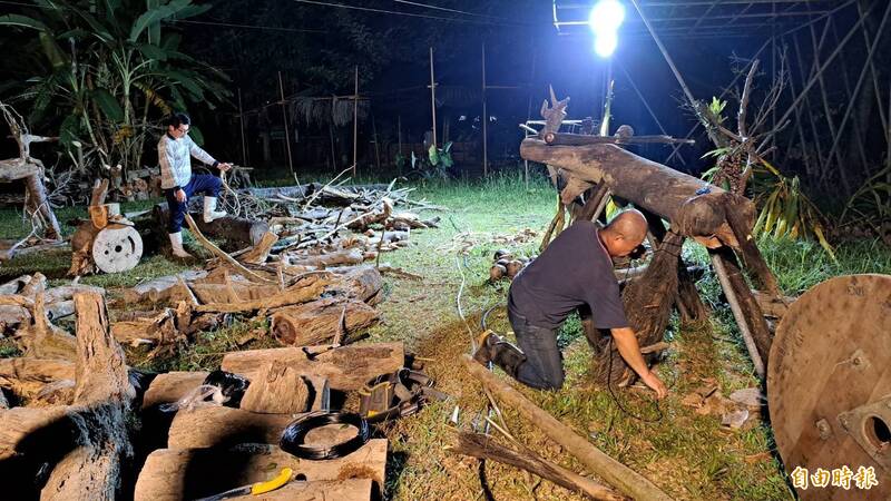 台南農民夜間化身創作者 淺山市秋冬場打造「山獸」