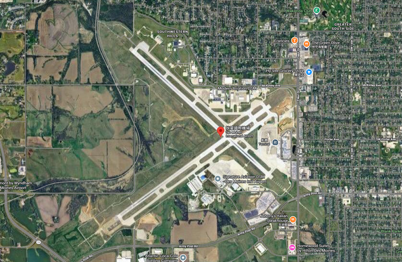 美中西部大雪 達美航空班機降落狄蒙因跑道結冰滑出