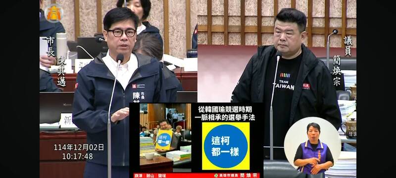 藍營擋高市府總預算付委 陳其邁︰合議討論才是進步