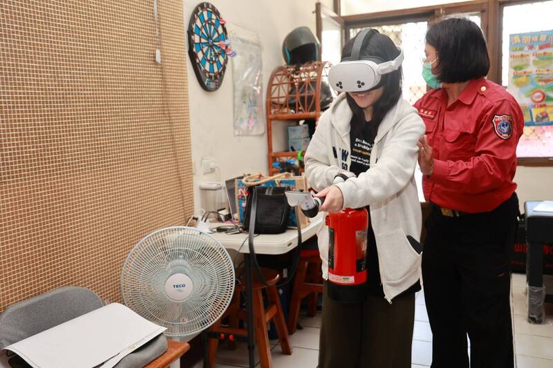 南投防火宣導 虛擬實境體驗滅火更生動