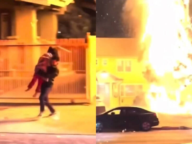 休假救護員衝火海徒手扛出7歲女童 驚險瞬間網瘋傳