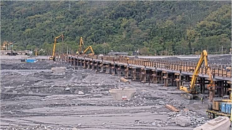 台9線馬太鞍溪鋼便橋進度超前 明年1月底通車