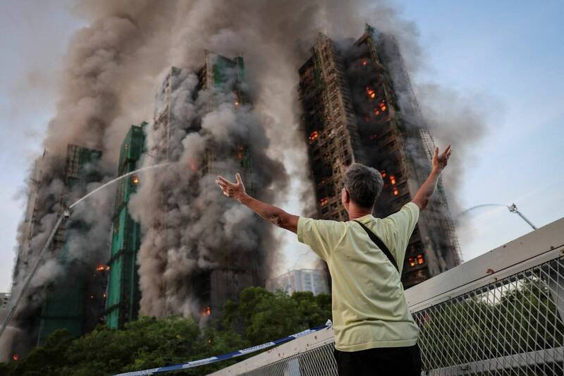 壓制大火究責聲浪 港國安公署:藉災滋事反中亂港「雖遠必誅」