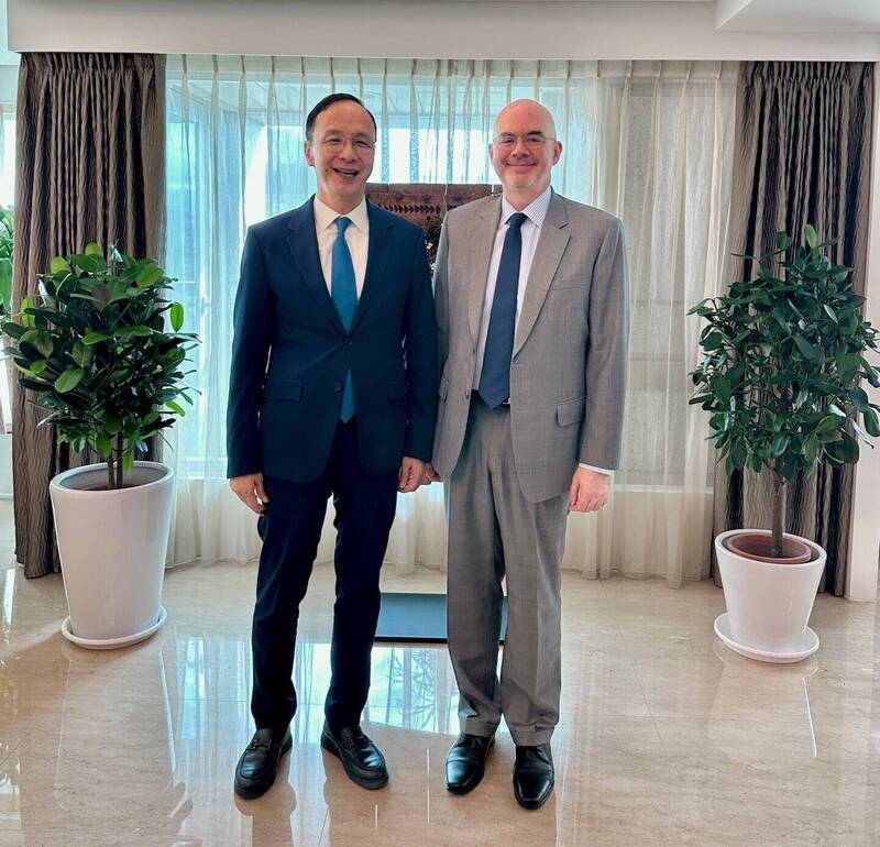 谷立言會晤朱立倫 AIT:期待續與台灣各政黨領袖深化台美關係