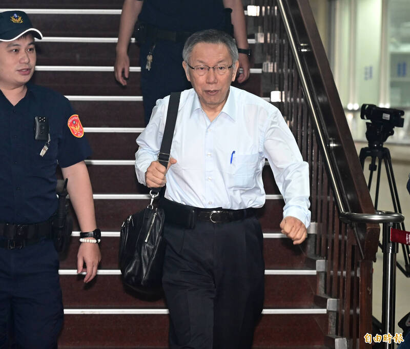 北院合议庭2日裁定于「宣判后5日内」在司法院官网「公开播送」辩论、宣判的全程录音及录影，柯文哲不服，已决定提出抗告，目标是争取「同步播送」（直播）。（资料照）